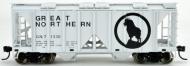 42225 : Bowser - 70 Ton 2 Bay Covered Hopper - GN #71339 (Great Northern Grey - Goat) - In Stock