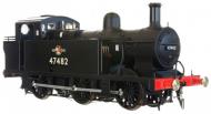 7S-026-011D : BR 3F Jinty 0-6-0T #47482 (Black - Late Crest - Number on Side Tank) DCC Fitted - Pre Order