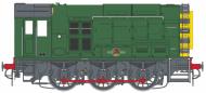7D-008-019US : Class 08 #Unnumbered (BR Green - Late Crest - Wasp Stripes) DCC Sound - Pre Order