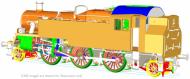 LHT-S-8208 : BR 3MT 2-6-2T #82030 (Lined Green - Late Crest) - Pre Order