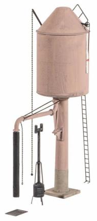 528 : Ratio - Lineside Kit - GWR Pillar Water Tower (Conical & Flat Top) - In Stock